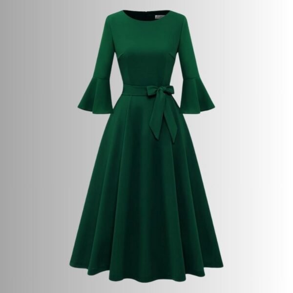 Female Green Cocktail Vintage Dress