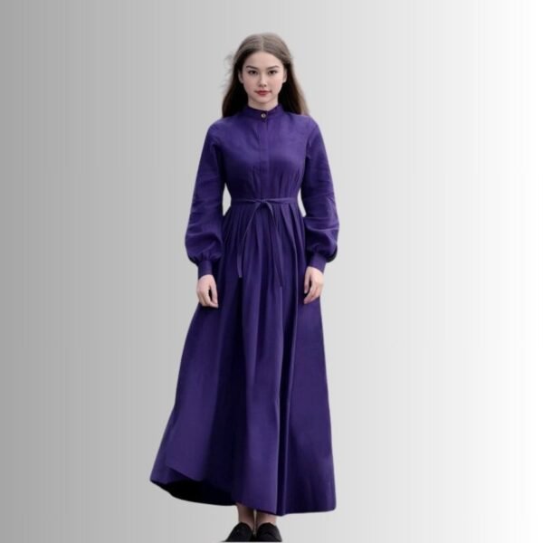 Cotton Maxi Shirt Dress 0016